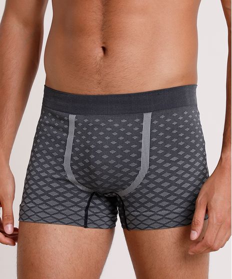 Cueca-Masculina-Boxer-Estampada-Geometrica-Sem-Costura-Cinza-Mescla-Escuro-9881384-Cinza_Mescla_Escuro_1