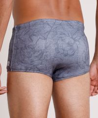 Sunga-Masculina-Tradicional-Estampada-Floral-Cinza-Mescla-9770788-Cinza_Mescla_2