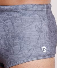 Sunga-Masculina-Tradicional-Estampada-Floral-Cinza-Mescla-9770788-Cinza_Mescla_3