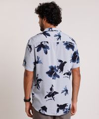 Camisa-Masculina-Relaxed-Listrada-com-Flores-Manga-Curta-Azul-9657159-Azul_2