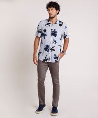Camisa-Masculina-Relaxed-Listrada-com-Flores-Manga-Curta-Azul-9657159-Azul_3