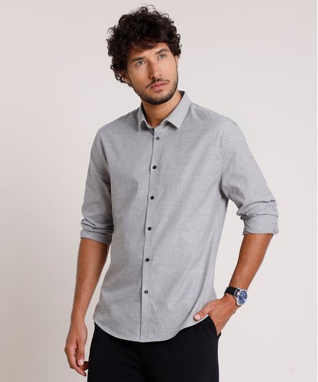 Camisa-Masculina-Slim-Manga-Longa-Cinza-Mescla-9657387-Cinza_Mescla_1