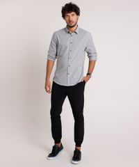 Camisa-Masculina-Slim-Manga-Longa-Cinza-Mescla-9657387-Cinza_Mescla_3