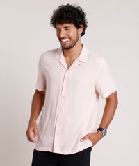 Camisa-Masculina-Relaxed-Manga-Curta-Rose-9657145-Rose_1