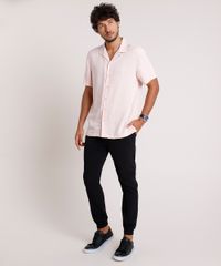 Camisa-Masculina-Relaxed-Manga-Curta-Rose-9657145-Rose_3