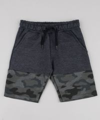 Bermuda-Infantil-em-Moletom-com-Recorte-Camuflado-Cinza-Mescla-Escuro-9837994-Cinza_Mescla_Escuro_1
