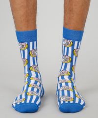 Meia-Masculina-Carnaval-Cano-Alto-Divertida-Listrada-com-Unicornio-Azul-9560944-Azul_4