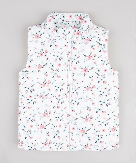 Colete-Infantil-Puffer-Matelasse-Estampado-Floral-Branco-9783174-Branco_1