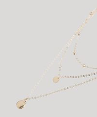 Colar-Feminino-Folheado-Triplo-com-Medalha-Dourado-9847844-Dourado_3