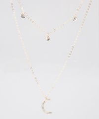 Colar-Feminino-Folheado-Duplo-com-Pingente-de-Lua-Dourado-9847846-Dourado_1