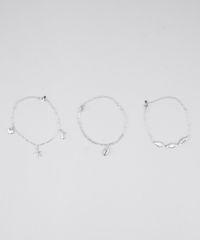 Kit-de-3-Pulseiras-Femininas-Folheadas-com-Pingente-de-Buzios-e-Conchas-Prateado-9791005-Prateado_1