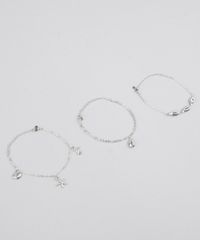 Kit-de-3-Pulseiras-Femininas-Folheadas-com-Pingente-de-Buzios-e-Conchas-Prateado-9791005-Prateado_3