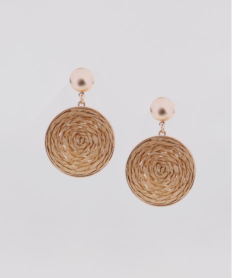 Brinco-Feminino-Redondo-com-Palha-Dourado-9782559-Dourado_1