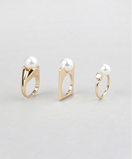 Kit-de-3-Aneis-Dourado-8535362-Dourado_1
