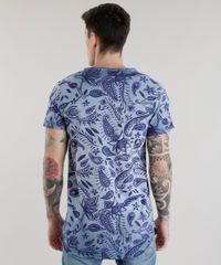 Camiseta-Longa-Estampada-Paisley-Azul-8380480-Azul_2
