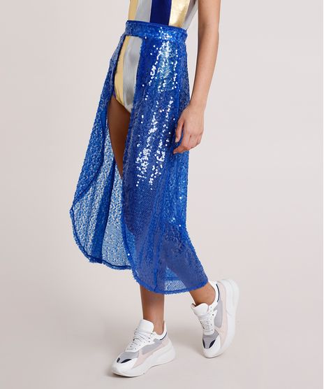 Saia-Feminina-Mindset-Midi-em-Tule-com-Paetes-e-Recorte-Azul-9916538-Azul_1