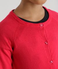 Cardigan-em-Trico-de-Algodao---Sustentavel-Vermelho-8456639-Vermelho_4
