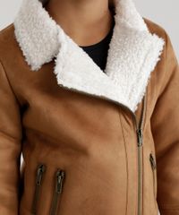 Jaqueta-em-Suede-com-Pelo-Caramelo-8450271-Caramelo_4