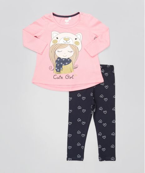 Conjunto-de-Blusa--Cute-Girl--Rosa---Calca-Legging-Estampada-Azul-Marinho-8618373-Azul_Marinho_1