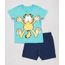Conjunto-Infantil-Garfield-de-Camiseta-Manga-Curta-Verde---Bermuda-em-Moletom-Azul-Marinho-8749930-Azul_Marinho_1