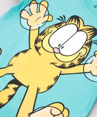 Conjunto-Infantil-Garfield-de-Camiseta-Manga-Curta-Verde---Bermuda-em-Moletom-Azul-Marinho-8749930-Azul_Marinho_4