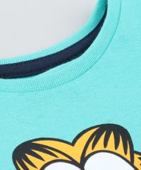 Conjunto-Infantil-Garfield-de-Camiseta-Manga-Curta-Verde---Bermuda-em-Moletom-Azul-Marinho-8749930-Azul_Marinho_6