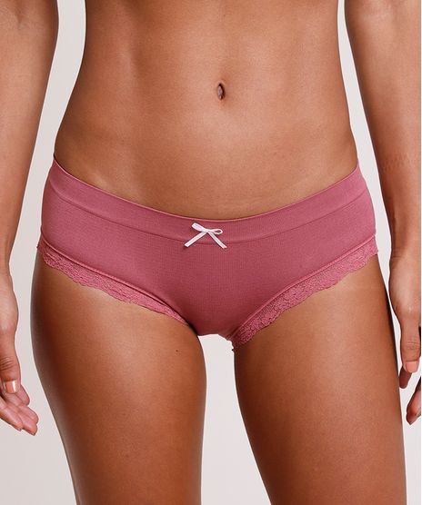 Calcinha-Calecon-com-Renda-Sem-Costura-Rosa-Escuro-9773268-Rosa_Escuro_1