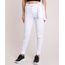 Calca-de-Sarja-Feminina-Jogger-Cintura-Alta-com-Faixa-para-Amarrar-Branca-9914194-Branco_1