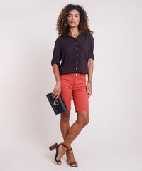 Bermuda-de-Sarja-Feminina-Ciclista-Cintura-Alta-Cobre-9864967-Cobre_3