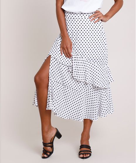 Saia-Feminina-Midi-Estampada-de-Poa-com-Fenda-e-Babado-Off-White-9904029-Off_White_1