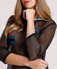 Saida-de-Praia-Curta-em-Tela-Manga-3-4-Preta-9783598-Preto_4 Saida-de-Praia-Curta-em-Tela-Manga-3-4-Preta-9783598-Preto_4