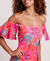 Maio-Body-Ombro-a-Ombro-Estampado-Floral-com-Babado-Sem-Bojo-Protecao-UV50--Laranja-9891022-Laranja_4