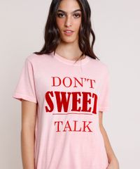 T-Shirt-Feminina-Mindset--Don-t-Sweet-Talk--Manga-Curta-Decote-Redondo-Rosa-Claro-9916536-Rosa_Claro_4
