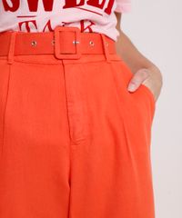Calca-Feminina-Mindset-Carrot-Alfaiatada-com-Cinto-Laranja-9892579-Laranja_4