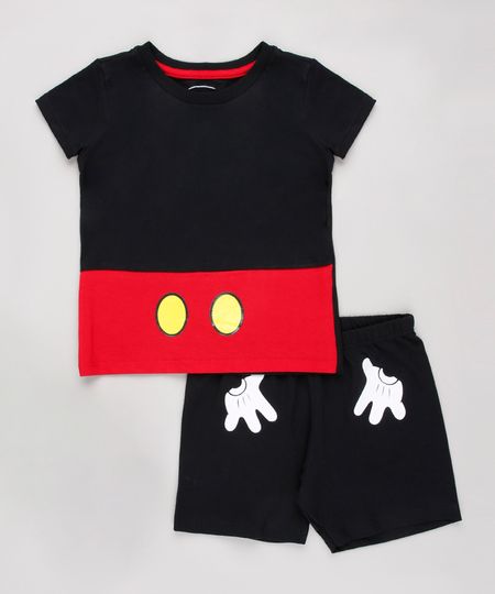 Pijama-Infantil-Mickey-Manga-Curta-Preto-9843994-Preto_1