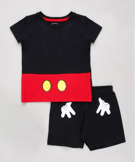 Pijama-Infantil-Mickey-Manga-Curta-Preto-9843994-Preto_1