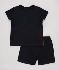 Pijama-Infantil-Mickey-Manga-Curta-Preto-9843994-Preto_2