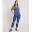 Macacao-Jeans-Feminino-Relaxed-com-Rasgos-Azul-Escuro-9834568-Azul_Escuro_1