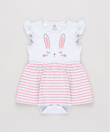 Body-Saia-Infantil-Coelhinha-com-Listras-e-Babado-Sem-Manga-Cinza-Mescla-9912532-Cinza_Mescla_1