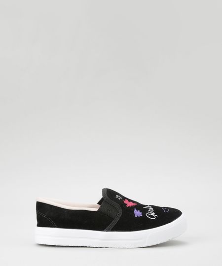 Tenis-Slip-On-em-Suede-com-Bordados-Preto-8567252-Preto_1 Tenis-Slip-On-em-Suede-com-Bordados-Preto-8567252-Preto_1