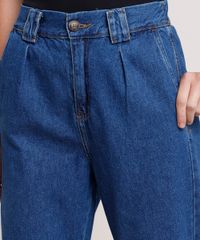 Calca-Jeans-Feminina-Jogger-Cintura-Super-Alta-com-Recorte-Azul-Escuro-9877489-Azul_Escuro_4
