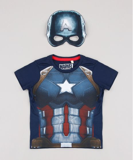Camiseta-Infantil-Carnaval-Capitao-America-Manga-Curta---Mascara-Azul-Marinho-9838316-Azul_Marinho_1
