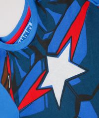 Pijama-Infantil-Capitao-America-Manga-Curta-Azul-9843992-Azul_3