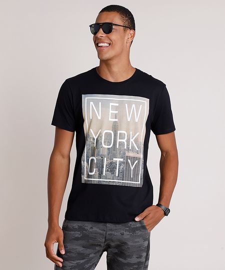 Camiseta-Masculina--New-York-City--Manga-Curta-Gola-Careca-Preta-9756431-Preto_1