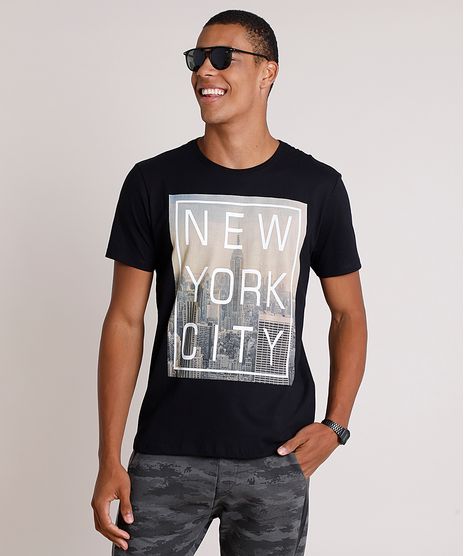 Camiseta-Masculina--New-York-City--Manga-Curta-Gola-Careca-Preta-9756431-Preto_1