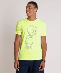 Camiseta-Masculina-Lisa-Simpson-Manga-Curta-Gola-Careca-Amarela-Neon-9858013-Amarelo_Neon_1