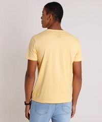 Camiseta-Masculina--Summer-Trip--Manga-Curta-Gola-Careca-Amarela-9725591-Amarelo_2