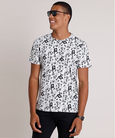 Camiseta-Masculina-Estampada--Seattle-Grunge--Manga-Curta-Gola-Careca-Branca-9847945-Branco_1