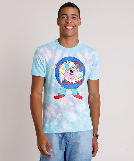 Camiseta-Masculina-Krusty-Os-Simpsons-Estampada-Tie-Dye-Manga-Curta-Gola-Careca-Azul-Claro-9847603-Azul_Claro_1 Camiseta-Masculina-Krusty-Os-Simpsons-Estampada-Tie-Dye-Manga-Curta-Gola-Careca-Azul-Claro-9847603-Azul_Claro_1