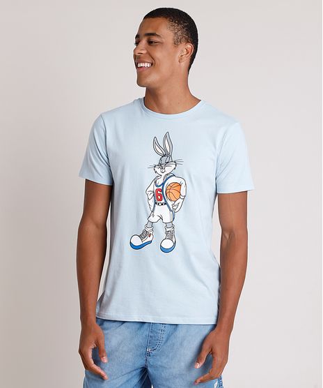 Camiseta-Masculina-Pernalonga-Looney-Tunes-Manga-Curta-Gola-Careca-Azul-Claro-9828145-Azul_Claro_1